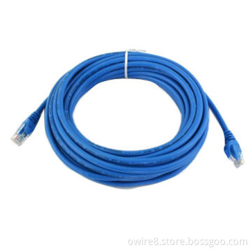 Cat5e patch cords, RJ45, blue, PVC, 3m